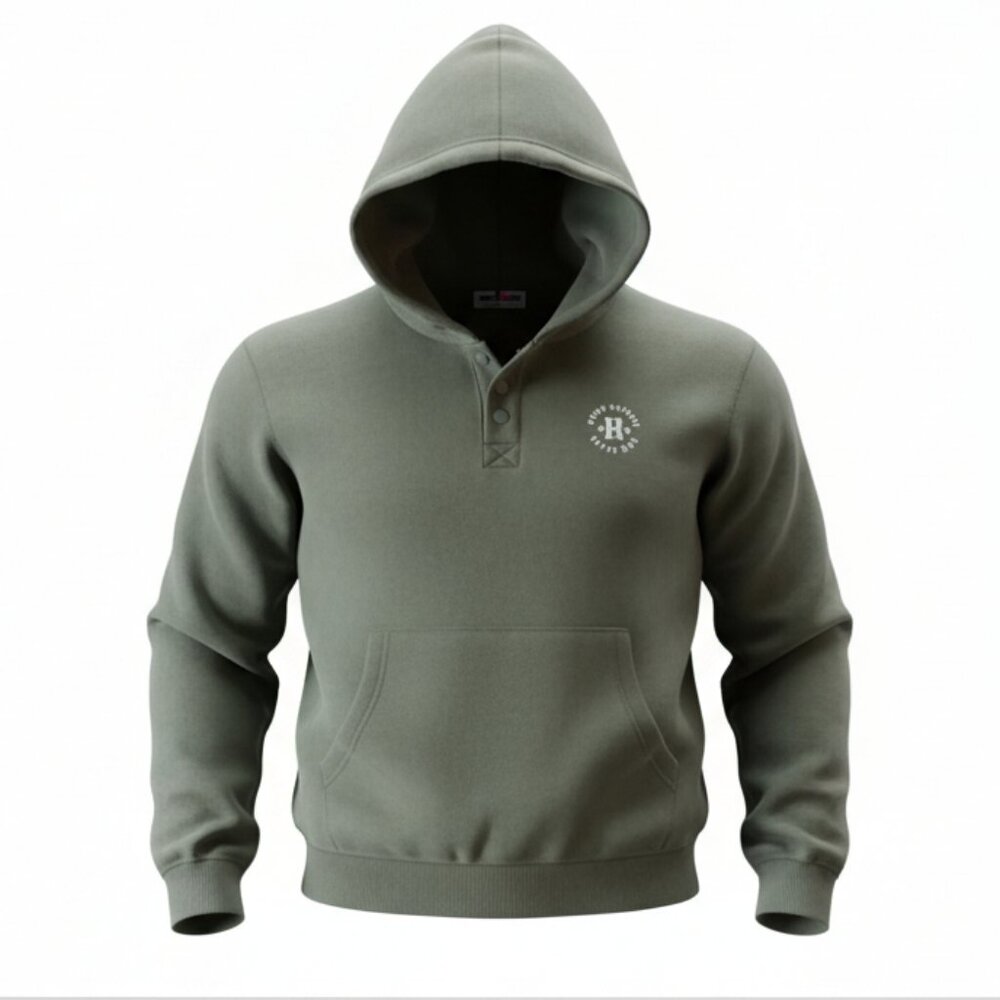Tommy Hilfiger Green Sport Pullover Hoodie Size M